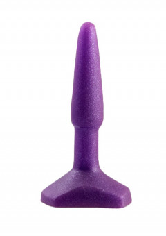 Фиолетовый анальный стимулятор Small Anal Plug Purple - 12 см., Lola toys