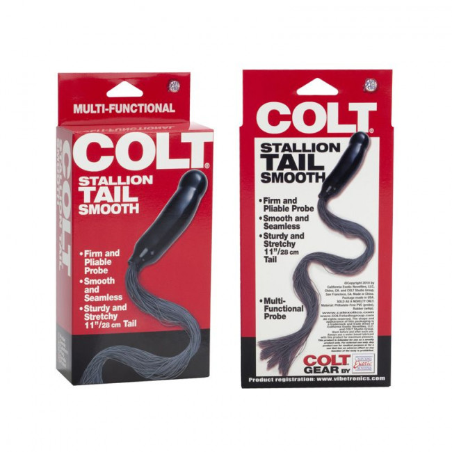 Анальный фаллос с хвостиком COLT Stallion Tail Smooth, California Exotic Novelties