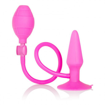 Розовый анальный расширитель Booty Call Booty Pumper Small - 9,5 см., California Exotic Novelties