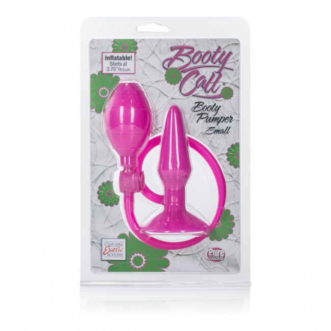 Розовый анальный расширитель Booty Call Booty Pumper Small - 9,5 см., California Exotic Novelties
