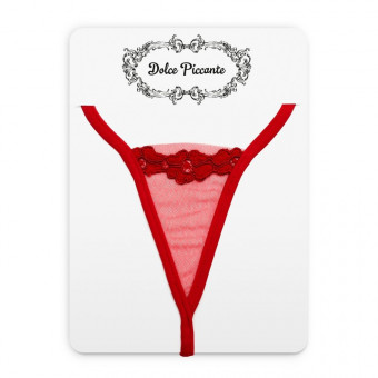 Прозрачные микро-стринги Lotos, Dolce Piccante Lingerie