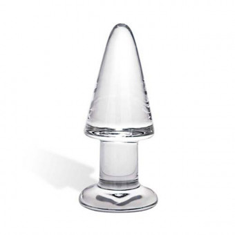 Тяжелая анальная пробка Trinity - 13 см., Glas