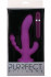 Фиолетовый вибратор с двумя дополнительными отростками PURRFECT SILICONE 3WAYS VIBRATOR 6.5INCH - 17 см., Dream Toys
