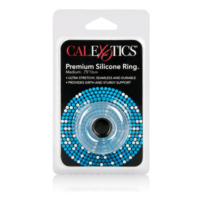 Прозрачное эрекционное кольцо Premium Silicone Ring Medium, California Exotic Novelties