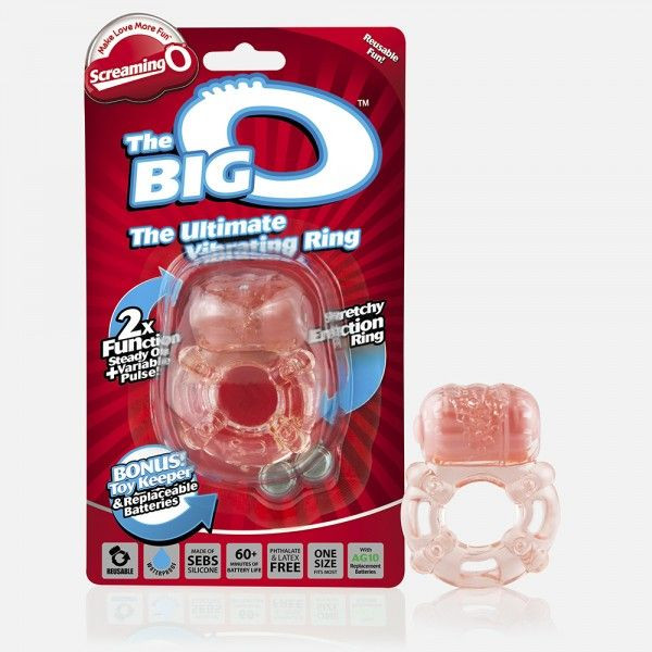 Эрекционное кольцо с вибрацией THE BIG O, Screaming O
