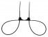 Чёрные пластиковые наручники Zip Tie Cuffs, Shots Media BV