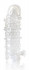 Закрытая прозрачная рельефная насадка Crystal sleeve - 13 см., Bior toys