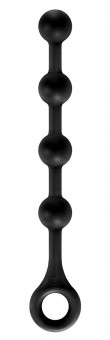 Черная цепочка анальных шариков  Soft Balls Jr. - 29 см., NS Novelties