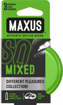Презервативы в железном кейсе MAXUS Mixed - 3 шт., Maxus