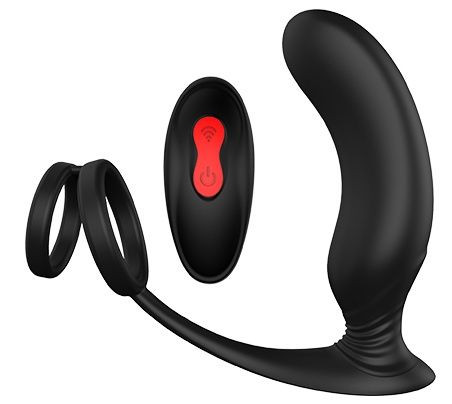 Черный массажер простаты REMOTE P-PLEASER Черный массажер простаты REMOTE P-PLEASER