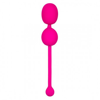 Розовые вагинальные шарики с вибрацией Rechargeable Dual Kegel
