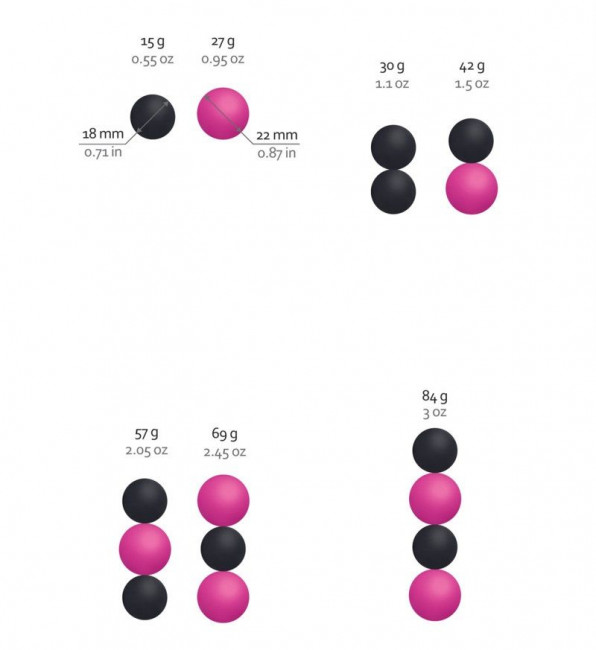 Инновационные вагинальные шарики на магнитах Geisha Balls Magnetiс, Fun Toys