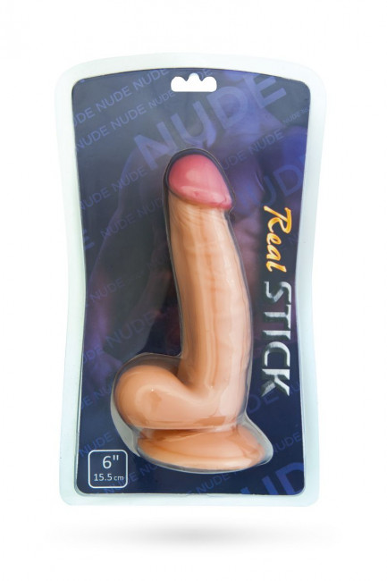 Фаллоимитатор на присоске Realstick Nude - 15,5 см., ToyFa