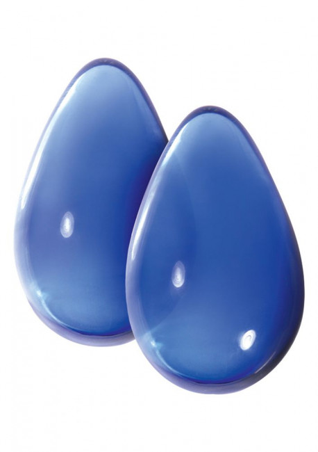 Большие синие стеклянные вагинальные шарики Crystal Kegel Eggs, NS Novelties Большие синие стеклянные вагинальные шарики Crystal Kegel Eggs, NS Novelties