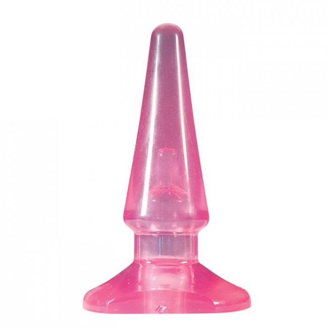 Розовая анальная пробка с вибропулей Passion Plug - 10,5 см., Toy Joy