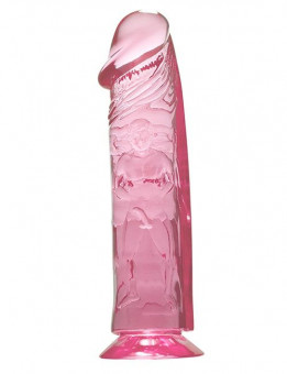 Розовый фаллоимитатор QUARTZ ROSY 8INCH PVC DONG - 20 см., NMC