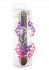 Чёрный вибратор Lovers Ink Tattoo Lardge с принтом - 20 см., Toy Joy